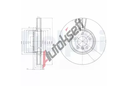 DELPHI Brzdov kotou - 356 mm DF BG9004, BG9004