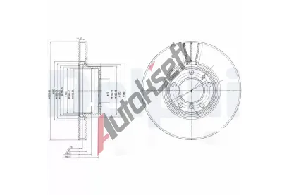 DELPHI Brzdov kotou - 324 mm DF BG9005, BG9005