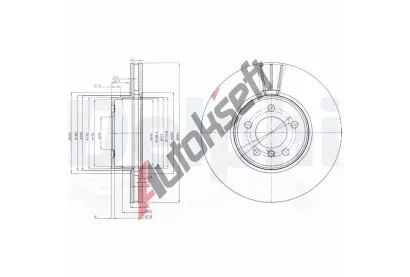 DELPHI Brzdov kotou - 344 mm DF BG9008C, BG9008C