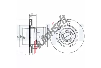 DELPHI Brzdov kotou DF BG9009C, BG9009C