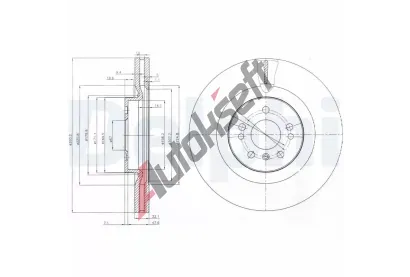DELPHI Brzdov kotou - 350 mm DF BG9013, BG9013