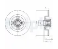 DELPHI Brzdov kotou s loiskem - 274 mm ‐ DF BG9030RS