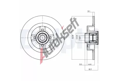 DELPHI Brzdov kotou s loiskem - 270 mm DF BG9032RS, BG9032RS