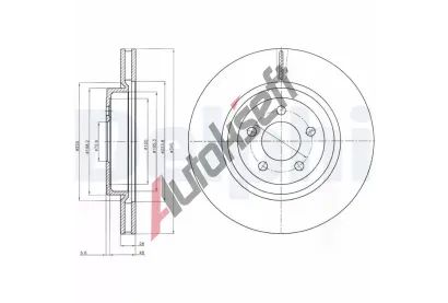 DELPHI Brzdov kotou - 345 mm DF BG9050, BG9050