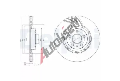 DELPHI Brzdov kotou - 345 mm DF BG9052, BG9052