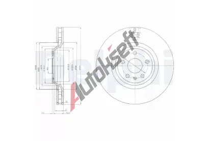 DELPHI Brzdov� kotou� - 340 mm DF BG9054, BG9054