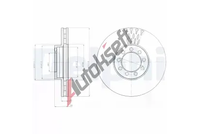 DELPHI Brzdov kotou - 301 mm DF BG9062, BG9062