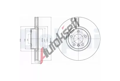 DELPHI Brzdov kotou - 348 mm DF BG9063C, BG9063C