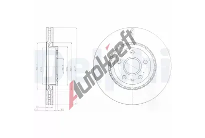 DELPHI Brzdov kotou - 337 mm DF BG9068, BG9068