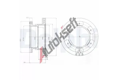 DELPHI Brzdov kotou - 306 mm DF BG9069, BG9069