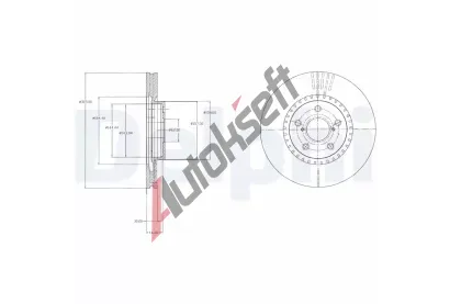 DELPHI Brzdov kotou - 315 mm DF BG9074, BG9074