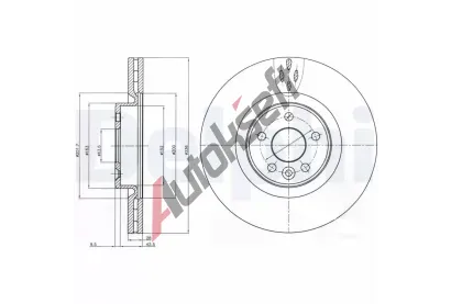 DELPHI Brzdov kotou - 336 mm DF BG9077C, BG9077C