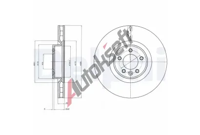 DELPHI Brzdový kotouč DF BG9079C, BG9079C DELPHI Brzdový kotouč DF BG9079C, BG9079C