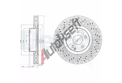 DELPHI Brzdový kotouč DF BG9093C, BG9093C DELPHI Brzdový kotouč DF BG9093C, BG9093C