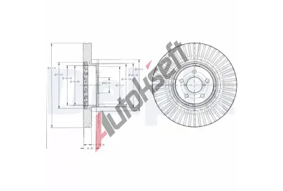 DELPHI Brzdov kotou - 316 mm DF BG9105, BG9105