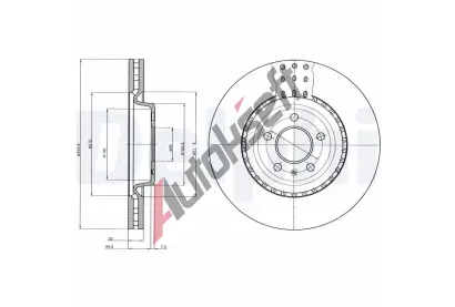 DELPHI Brzdov kotou - 345 mm DF BG9110C, BG9110C