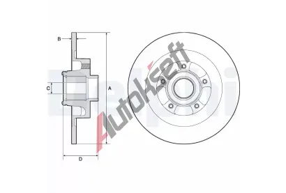DELPHI Brzdov kotou - 290 mm DF BG9134RSC, BG9134RSC