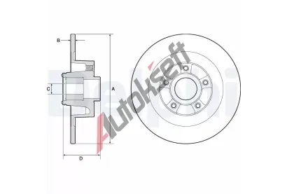 DELPHI Brzdov kotou s loiskem - 300 mm DF BG9135RS, BG9135RS