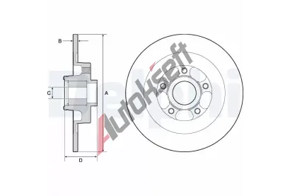 DELPHI Brzdov kotou s loiskem - 300 mm DF BG9138RS, BG9138RS