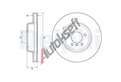DELPHI Brzdov kotou - 348 mm DF BG9159C, BG9159C