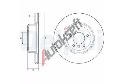 DELPHI Brzdov kotou - 330 mm DF BG9162C, BG9162C