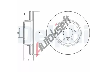 DELPHI Brzdov kotou - 348 mm DF BG9163C, BG9163C