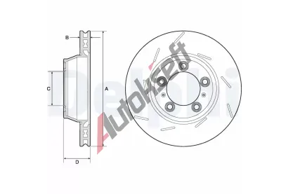 DELPHI Brzdov kotou - 330 mm DF BG9164C, BG9164C