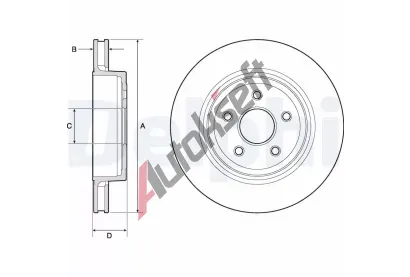 DELPHI Brzdov kotou - 350 mm DF BG9170C, BG9170C