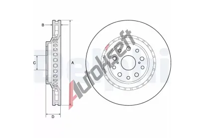 DELPHI Brzdov kotou - 357 mm DF BG9187C, BG9187C
