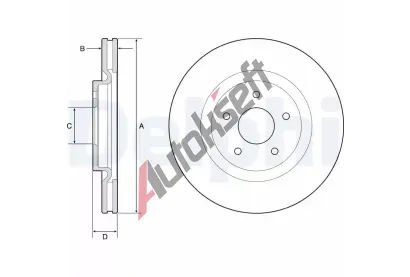 DELPHI Brzdov kotou - 320 mm DF BG9195C, BG9195C