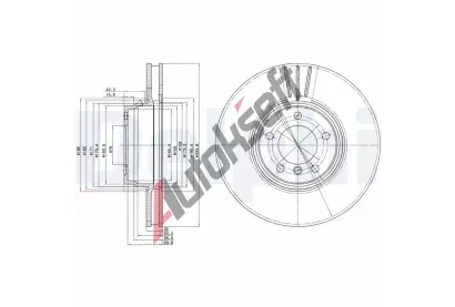 DELPHI Brzdov kotou - 334 mm DF BG9212, BG9212