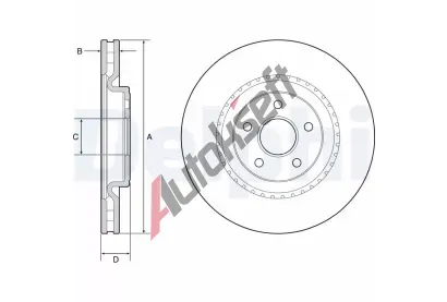 DELPHI Brzdov kotou - 380 mm DF BG9213C, BG9213C