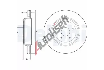 DELPHI Brzdov kotou - 350 mm DF BG9214C, BG9214C