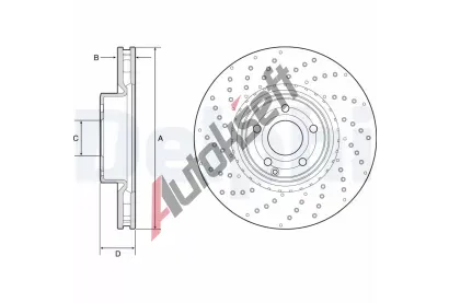 DELPHI Brzdov kotou - 342 mm DF BG9216C, BG9216C