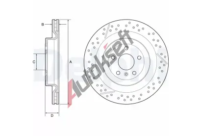 DELPHI Brzdov kotou - 345 mm DF BG9223C, BG9223C