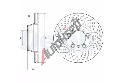 DELPHI Brzdov kotou - 330 mm DF BG9225C, BG9225C