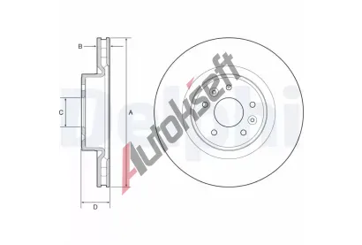 DELPHI Brzdov kotou - 340 mm DF BG9232C, BG9232C