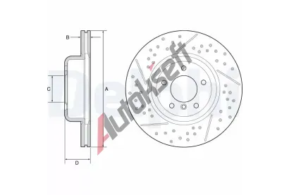DELPHI Brzdov kotou - 338 mm DF BG9235C, BG9235C