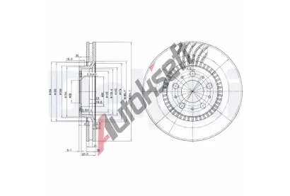 DELPHI Brzdov kotou - 305 mm DF BG9514, BG9514