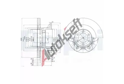 DELPHI Brzdov kotou - 290 mm DF BG9722, BG9722