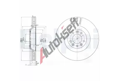 DELPHI Brzdov kotou - 329 mm DF BG9844, BG9844