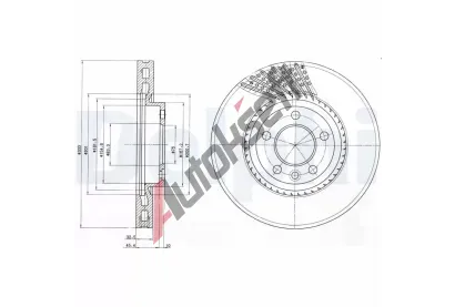 DELPHI Brzdov kotou - 333 mm DF BG9892, BG9892