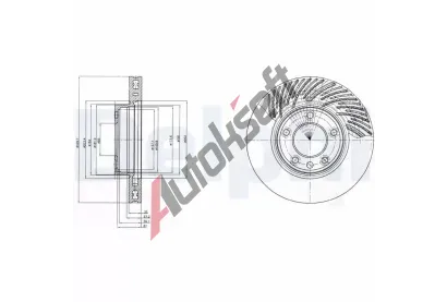 DELPHI Brzdov kotou - 330 mm DF BG9949, BG9949