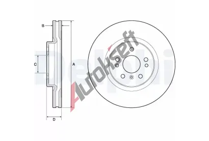 DELPHI Brzdov kotou - 330 mm DF BG9968, BG9968