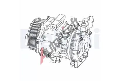 DELPHI Kompresor klimatizace DF CS20351, CS20351