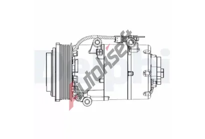 DELPHI Kompresor klimatizace DF CS20358, CS20358