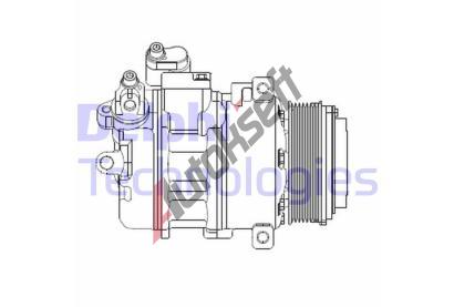 DELPHI Kompresor klimatizace DF CS20370, CS20370