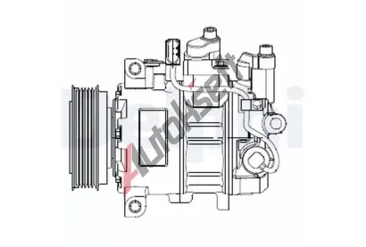 DELPHI Kompresor klimatizace DF CS20474, CS20474