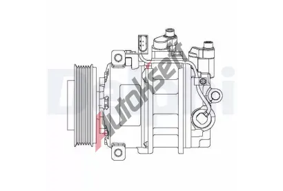 DELPHI Kompresor klimatizace DF CS20475, CS20475