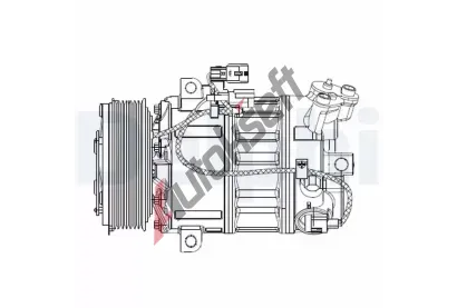 DELPHI Kompresor klimatizace DF CS20477, CS20477